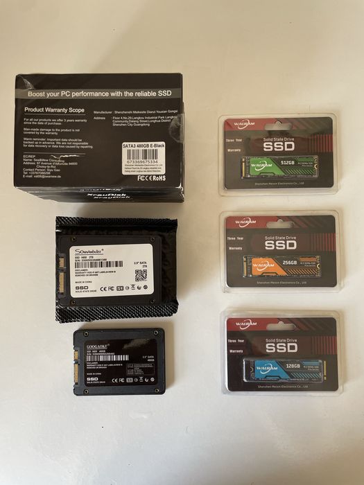 Lote SSD variados (Valores na descrição)