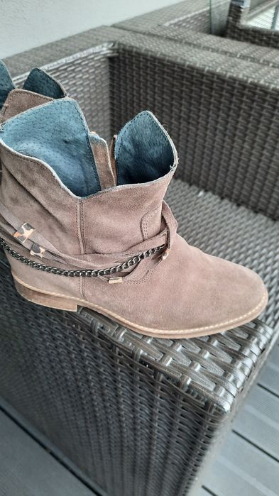 Botki ze skóry rozmiar 36