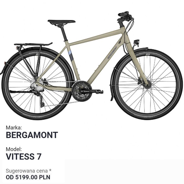 Bergamont Vitess 7 Męski Trekking Miejski Deore / Deore XT  Nowy