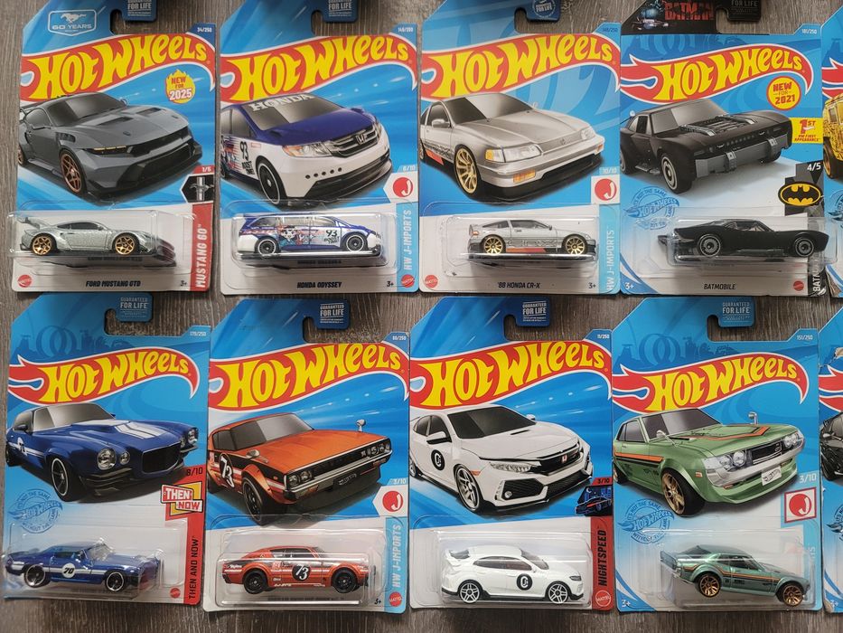 Hot Wheels JDM Honda Mazda Nissan Batman Mustang