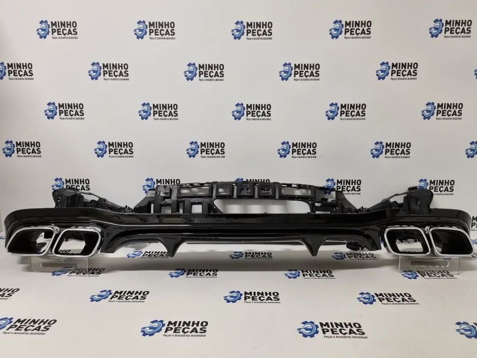 Difusor Traseiro Mercedes Class E(W213)Look E63 AMG(Ponteiras Cromadas