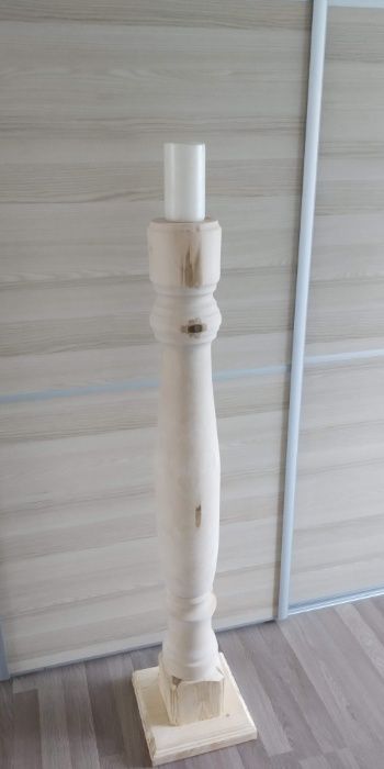 Podstawa lichtarz pod Paschał, stojak, świecznik,drewniany rękodzieł