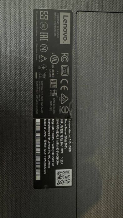 Ноутбук Lenovo IdeaPad 510-15IKB