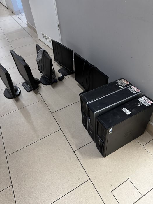 Сборка 1500 Системник Монитор Мышка Клавиатура Кабеля