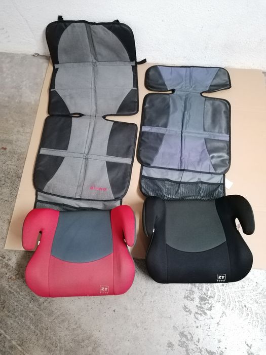 Cadeira auto e resguardo protector do banco do carro