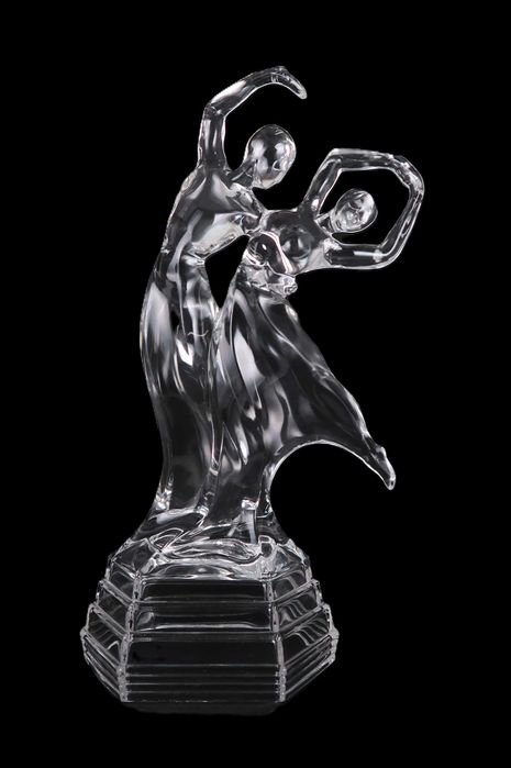 Esculturas Art Deco em cristal, CADA)