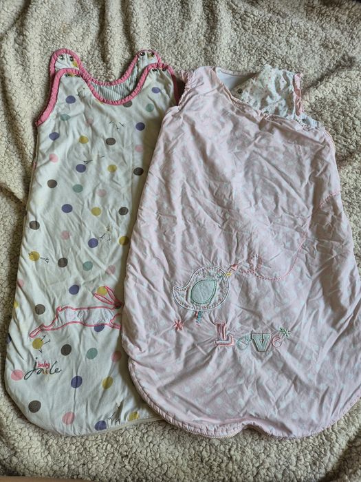 Zestaw 2x Śpiworek do spania 2.5 TOG Joules Mothercare 0-6 m ( do 68 cm )