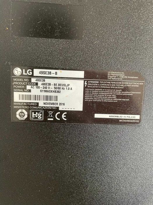 Placas LG TV 49"