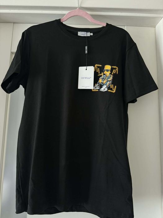 T-shirt Off White roz M/L Simson premium