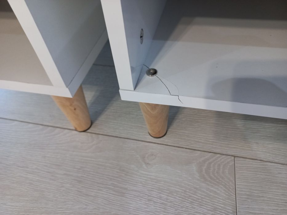 Szafka nocna  2 sztuki Bialy połysk
