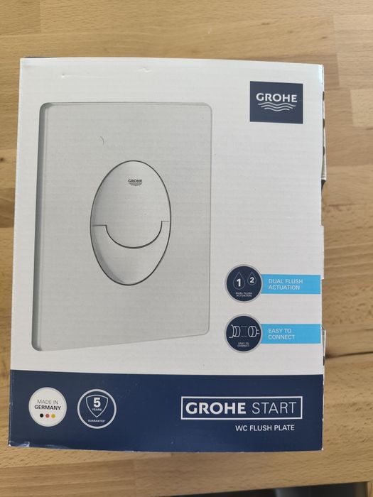 Przycisk WC toalety GROHE start srebrny