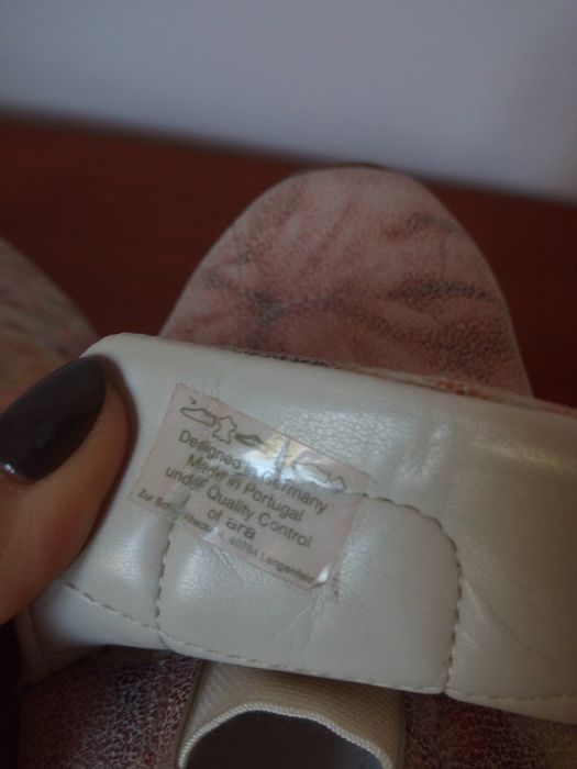 Portugalskie półbuty damskie, buty ortopedyczne, R.41, Ara