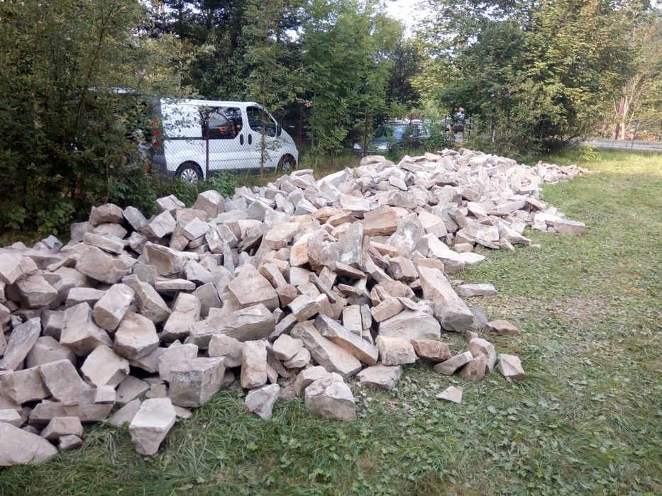 Kamień budowlany ogrodzenie mur oporowy, czysty ładny, bardzo duże