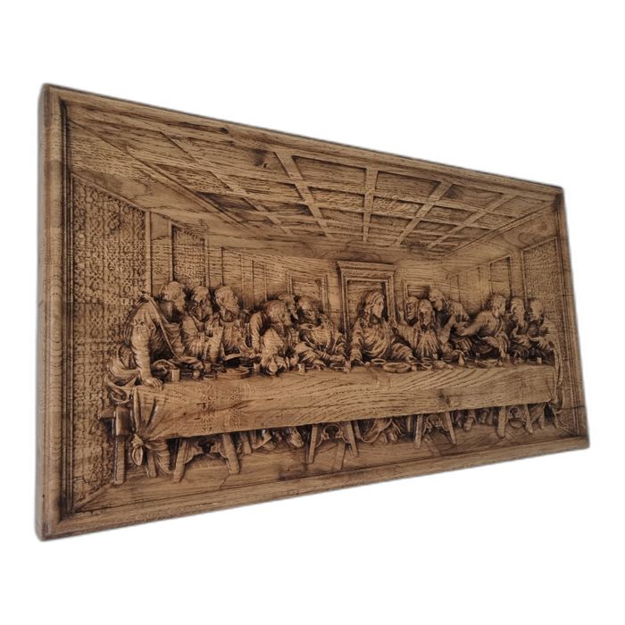 Ostatnia Wieczerza – Klasyczny Motyw w Naturalnym Drewnie - Prezent
