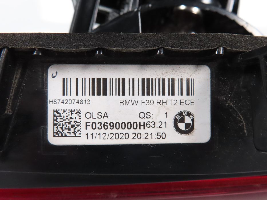 Farolim Da Mala Direito Usado / Original Bmw X2 (F39) 63217420748