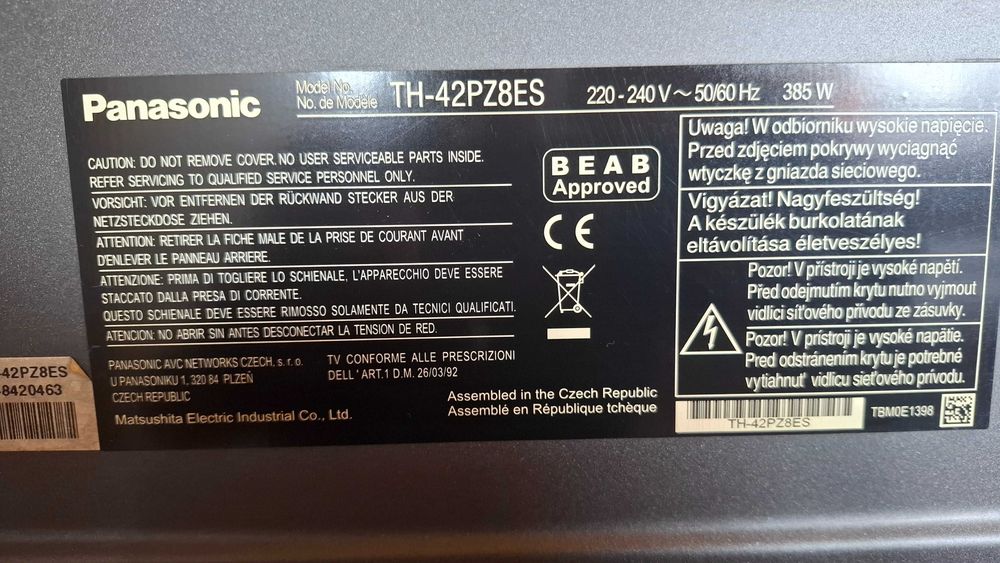 Telewizor Panasonic TH-42PZ8ES