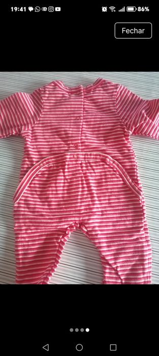 Babygrow bebé 1 mês