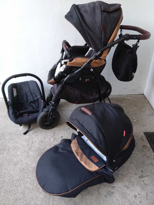 Wózek dziecięcy marki VERDI z funkcją 3 w jednym + dodatki