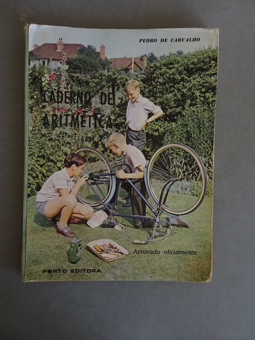 Livro Caderno de Aritmética 2ª classe Pedro de Carvalho 1961