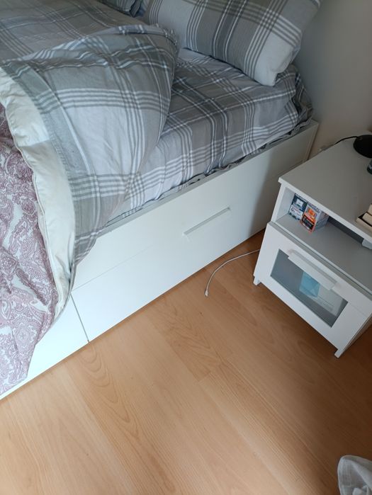 Mobília Quarto casal completo - IKEA Brimnes inclui colchão