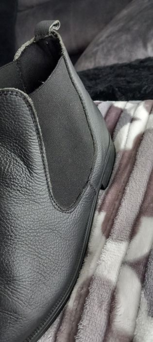 Botins Pretos Pele Tam 39. ( Portes Incluídos)