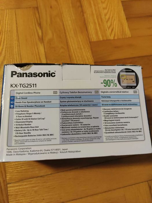 Telefon bezprzewodowy Panasonic