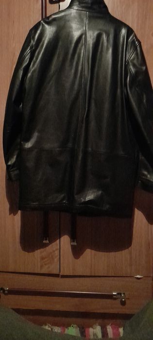 Casaco cabedal longo. Marques Soares.