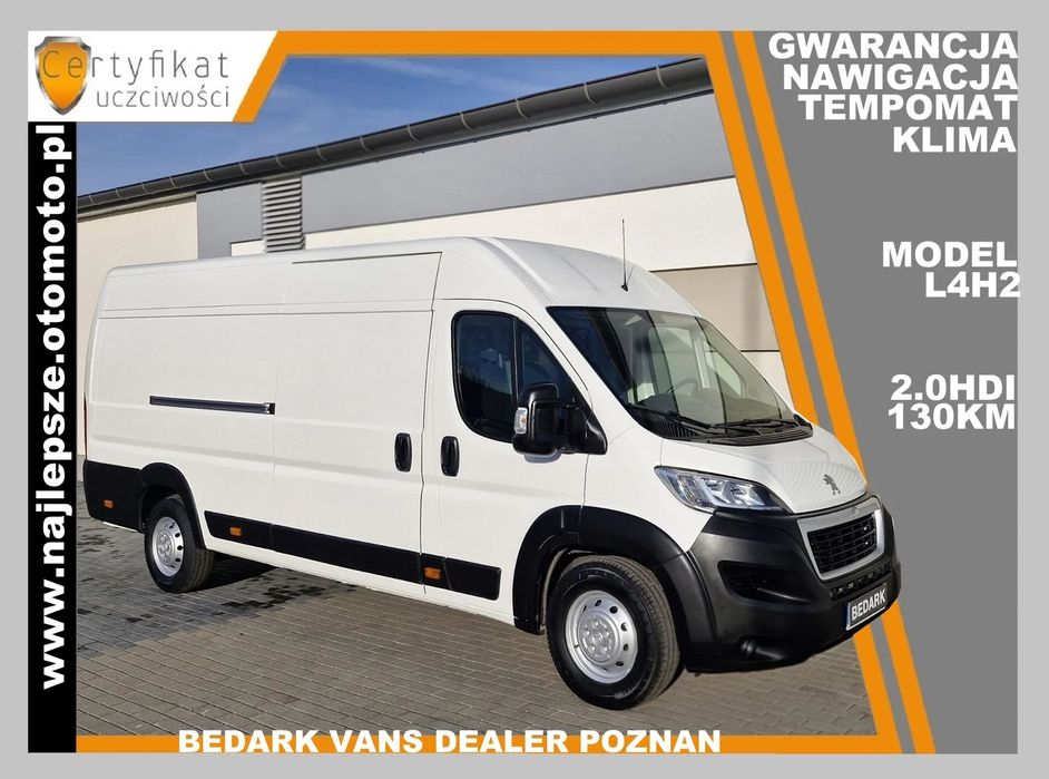 Peugeot Boxer, 2018 IX, L4H2, Nawigacja, tempomat, klima  Gwarancja, 2018 IX, L4H2, Nawigacja, tempomat, klima