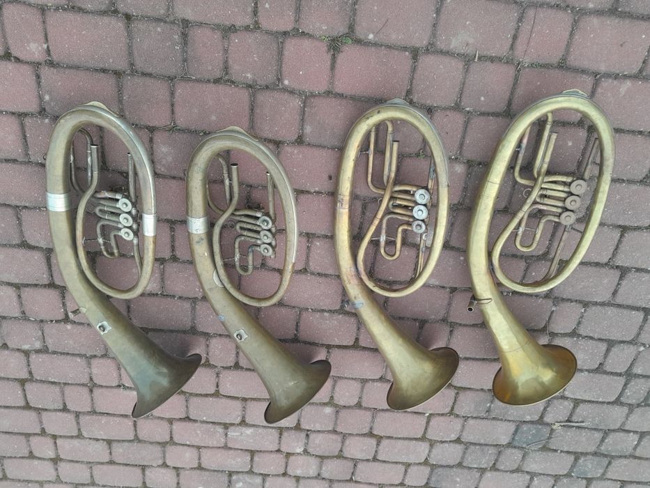 Sakshorn, saxhorn instrument 4 szt.