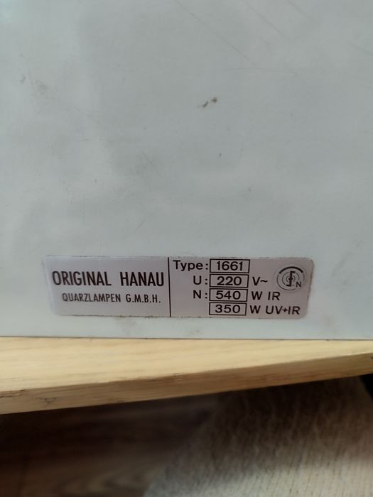 Lampa kwarcowa Oryginalna HANAU