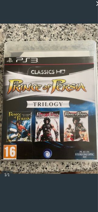 Caixa jogo Ps3 Prince of Persia Trilogy