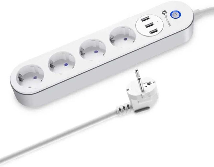 Extensão Inteligente Smart WiFi TAOCOCO 4 Tomadas AC + 3 USB 2.15m (Nova)