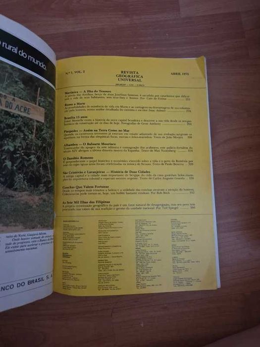 revista geográfica universal abril 1974 número 7 volume 2