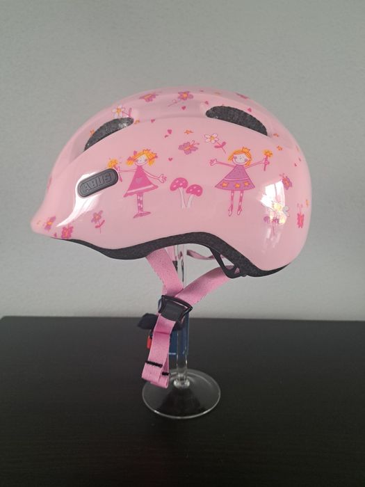 Kask rowerowy dziecięcy Abus Smiley 2.0 Rose Princess r. S 45-50 cm