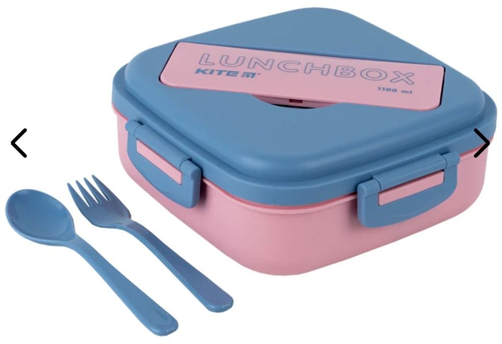 Ланчбокс з розділювачем Kite рожевий ТА ФОРМИ