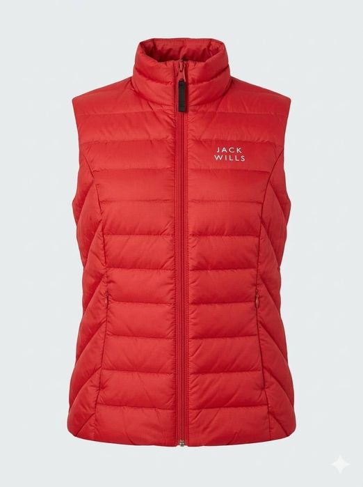Jack Wills Женская легкая пуховая жилетка UK8 US4