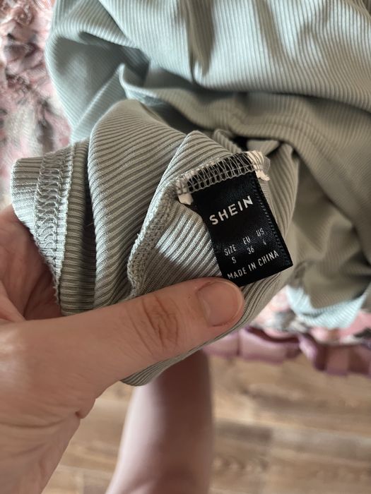 Міні сукня Shein мʼятного кольору