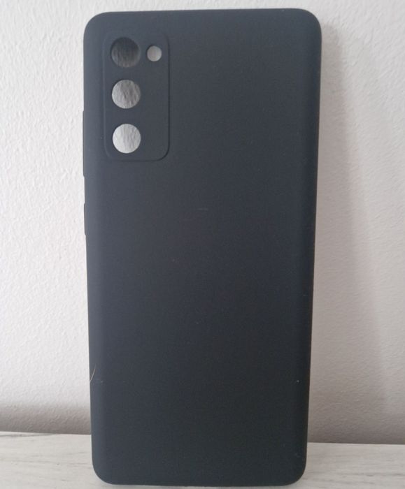 Silicone Lite Case do Samsung Galaxy S20 FE/Lite czarny + szkło 9h