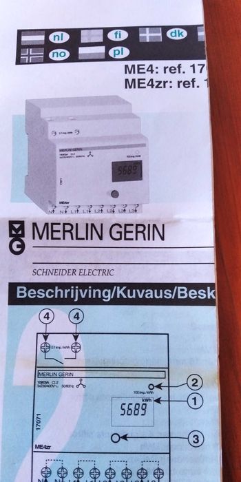 Contadores elétrico, monofásico ou trifásico,  Amperímetro