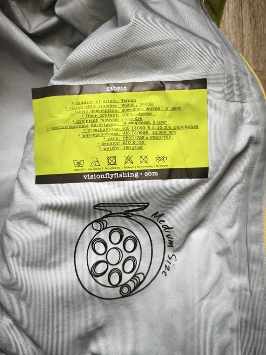 преміум мембранна куртка для риболовлі Vision Vector розмір М