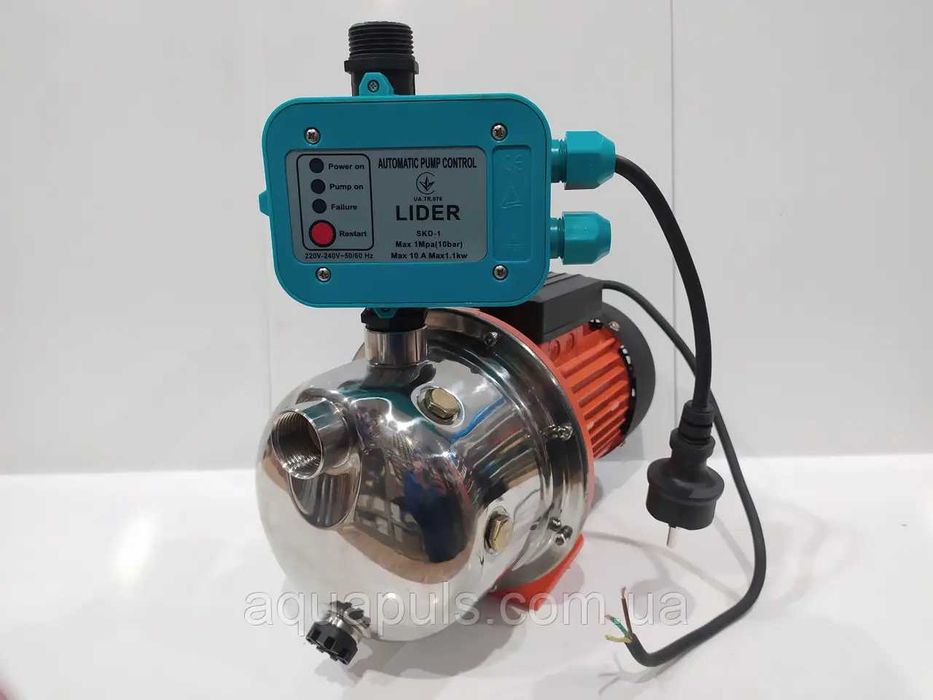 Насосная станция 1,5 kW AUTO с пресконтролем (ТІЛЬКИ ДОСТАВКА ПОШТОЮ)
