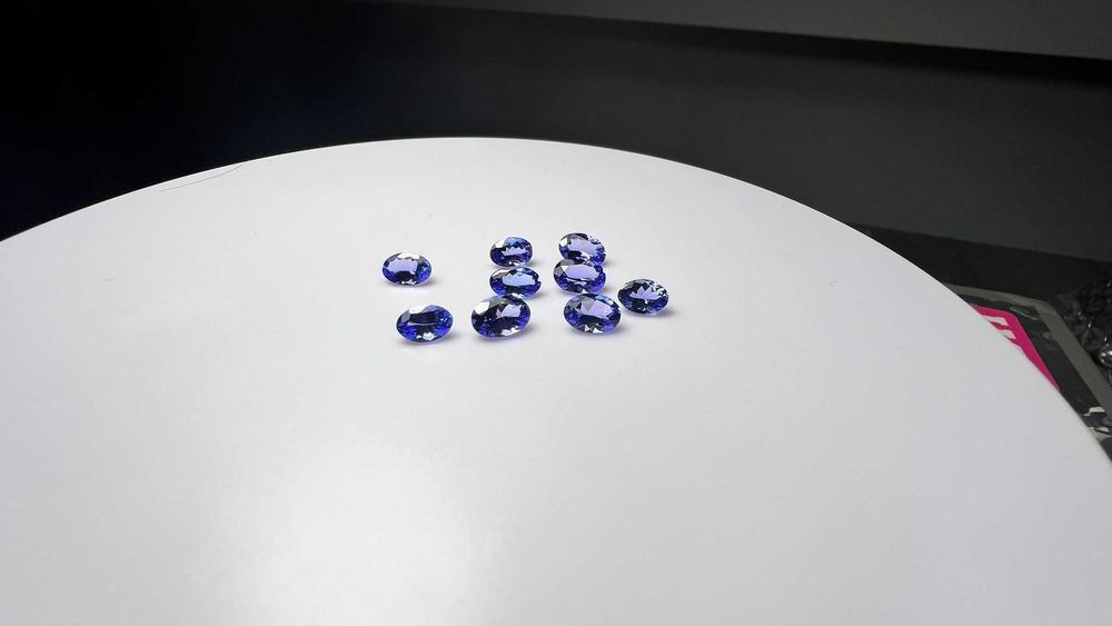 Tanzanity naturalne kalibrowane CERTYFIKAT