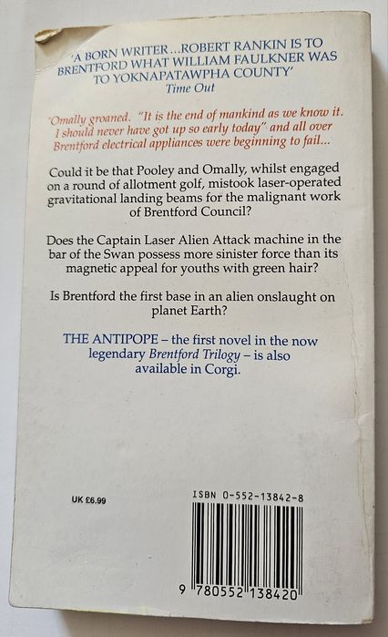 Brentford Triangle Robert Rankin książka po angielsku