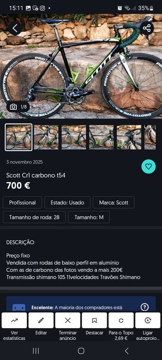 Scott Cr1 Carbono t54