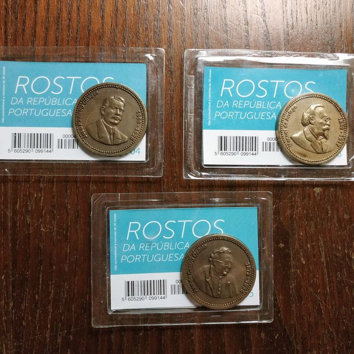 Moedas "Rostos da República Portuguesa"