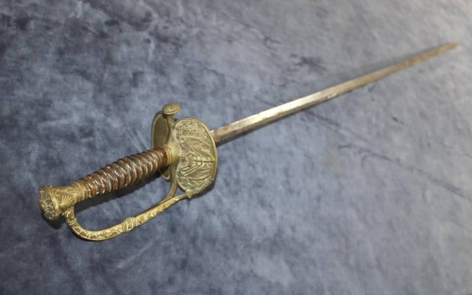 Espada de oficial da marinha francesa séc 19