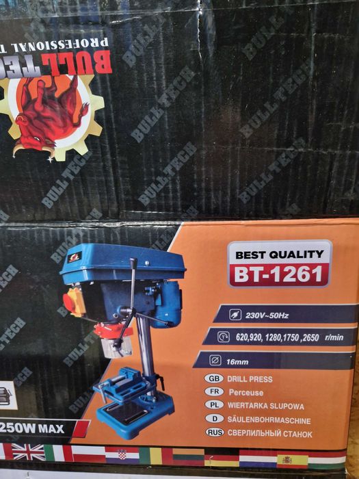 WIERTARKA stołowa słupowa KOLUMNOWA 3250W Bull tech