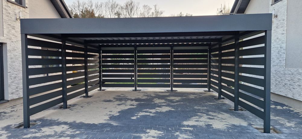Wiata samochodowa, garażowa, dwustanowiskowa, carport, wiata