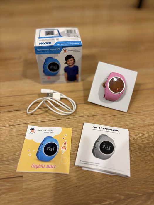 Wodoodporny zegarek GPS dla dzieci Locon GJD.03 (różowy)