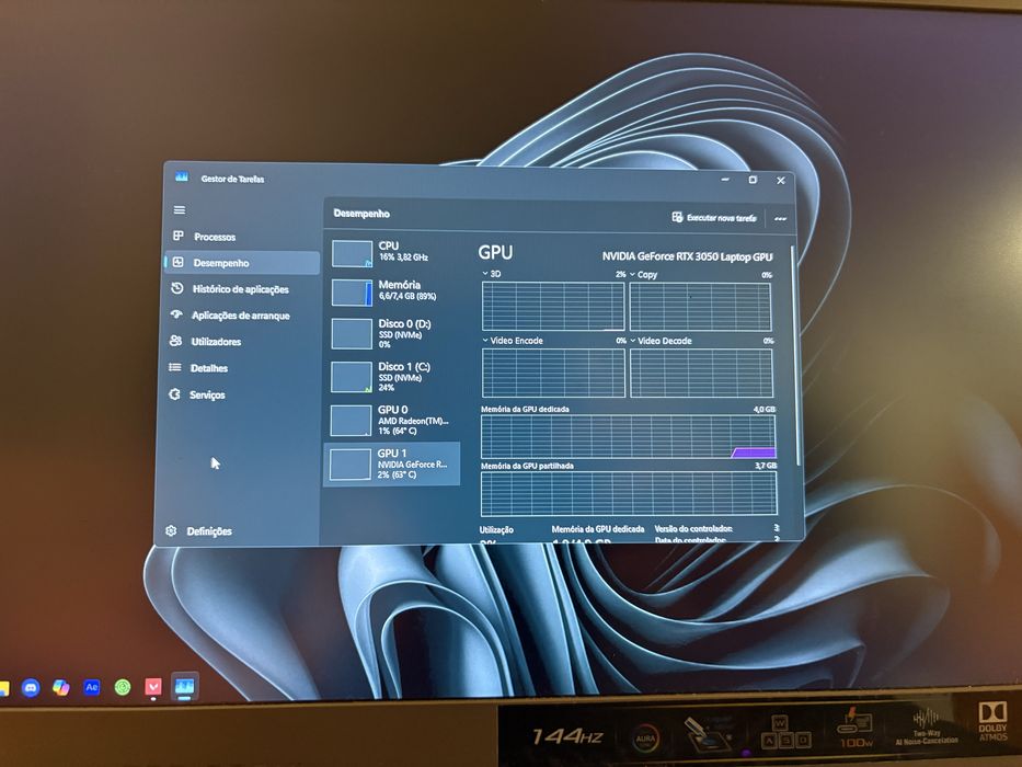 Portátil Gaming Asus - AMD RYZEN 7 4000 SERIES / RTX 3050 / 8gb ram